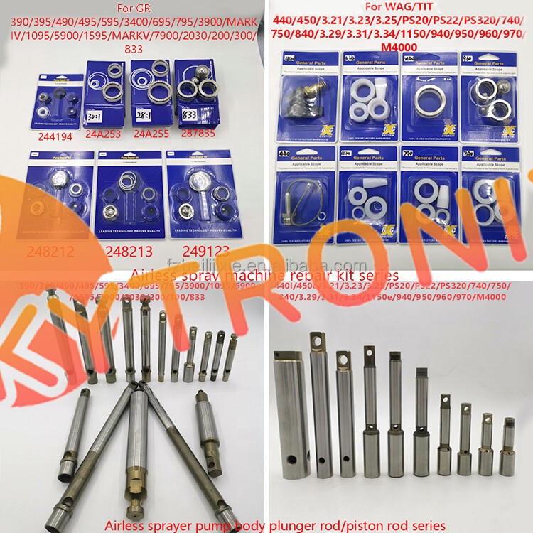 180CC Pneumatic airless sprayer pump Pump body assembly 24B822 for Xtreme X40X70