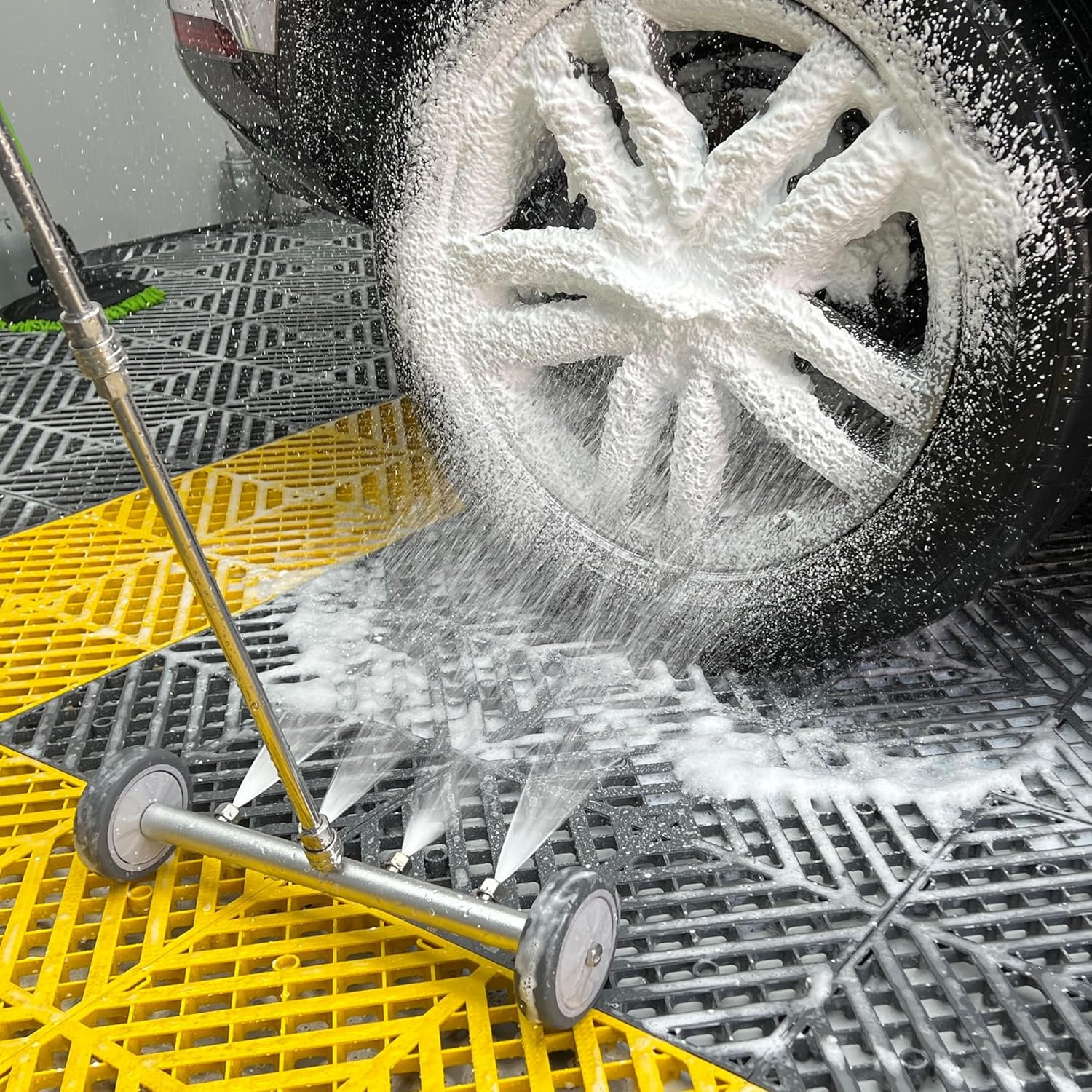 Undercarriage Pressure Washer Attachment 16 Inch Powerful under Car Washer with