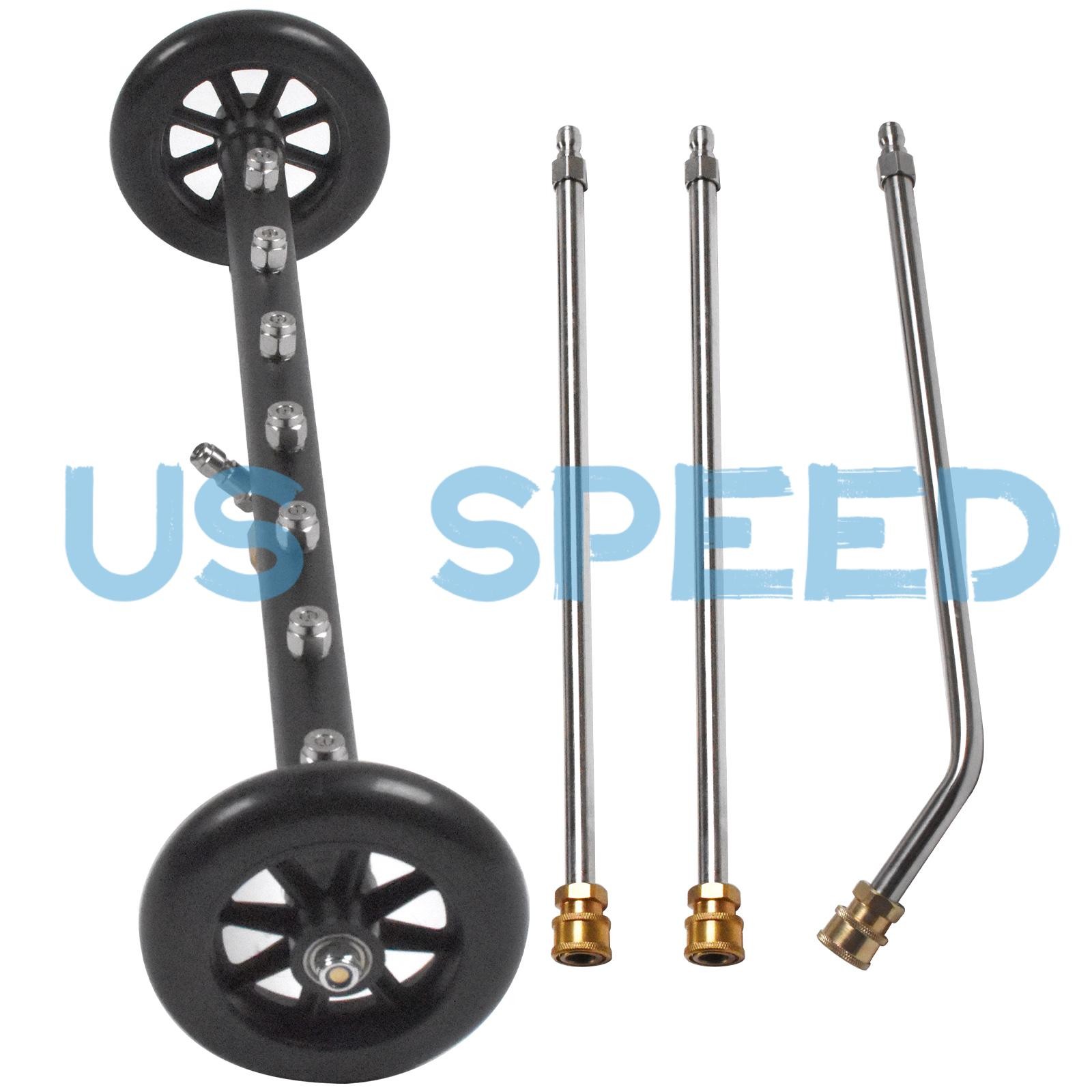 4000 PSI Under Car Pressure Washer Undercarriage Cleaner Underbody Wash Broom