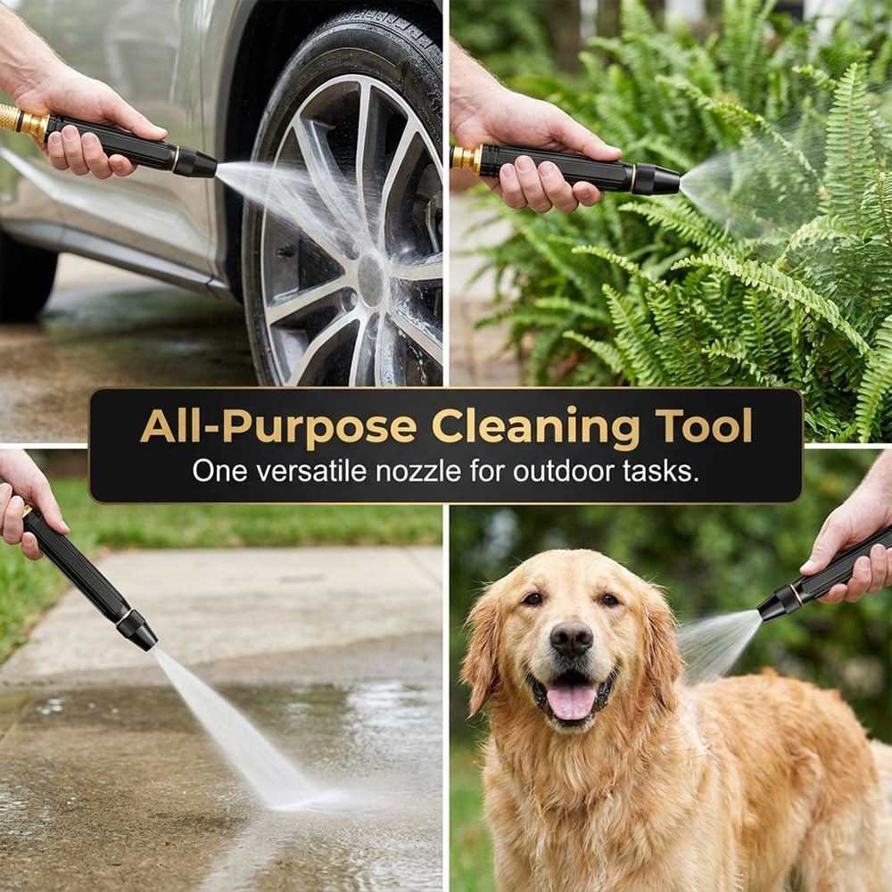 2Pack Home High Pressure Car Wash Water Gun Adjustable Booster for Car Cleaning