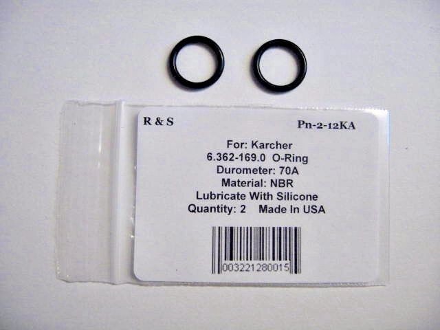 2 Karcher 6.362-169.0 / 63621690 O-Rings / R&S 2-12KA / FDA EPDM Material