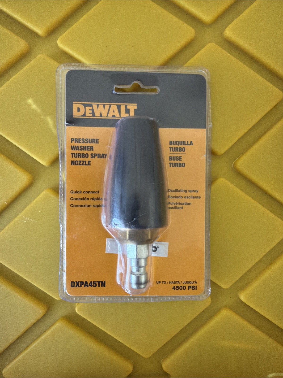 Dewalt DXPA45TN 4500 PSI Pressure Washer Turbo Spray Nozzle NEW