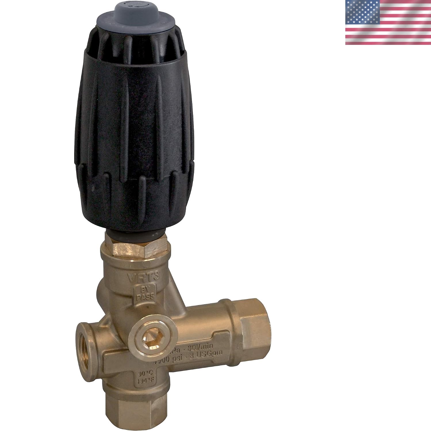 High-Performance VRT-3 Unloader Valve for Pressure Washers – 4500 PSI, 10.5 GPM