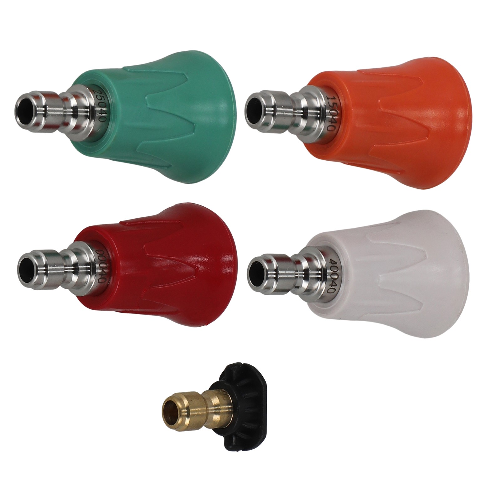 5 Angle Nozzle Set for Pressure Washer w/ Guard Quick Lock 1/4″ Connector
