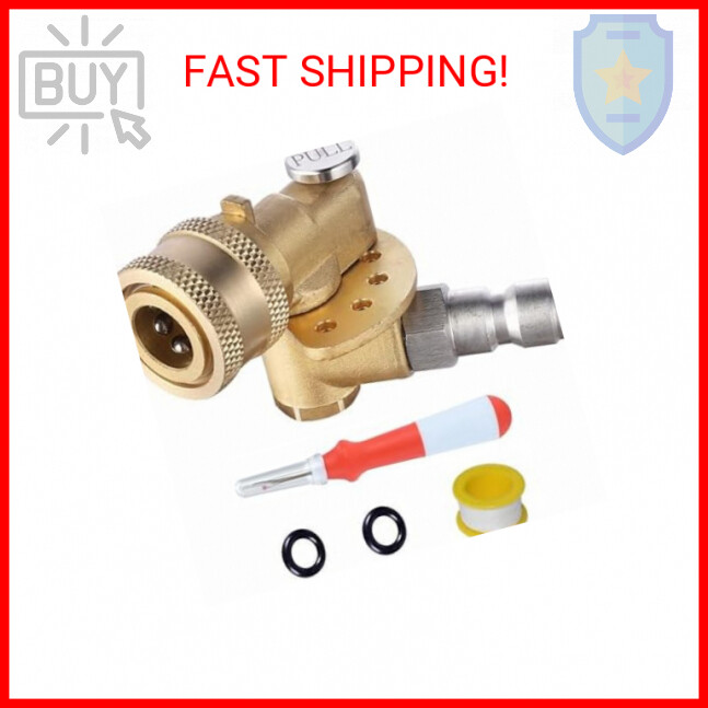 Meteor Blast Quick Connecting Pivoting Brass Coupler Attachment 120 Degree with