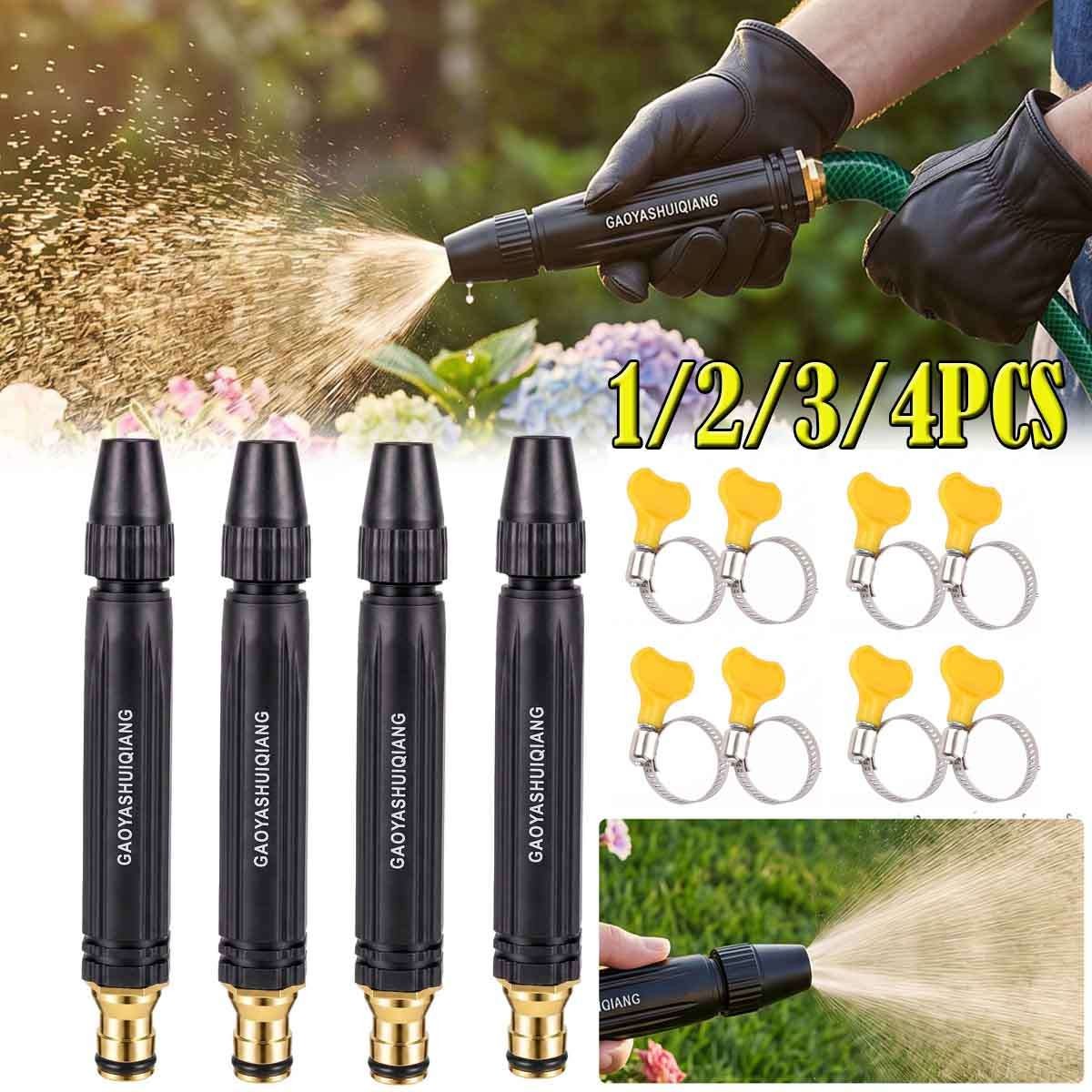 High Pressure Hose Nozzle Water Spray Gun Car Wash Garden Jet Sprayer Adjustable