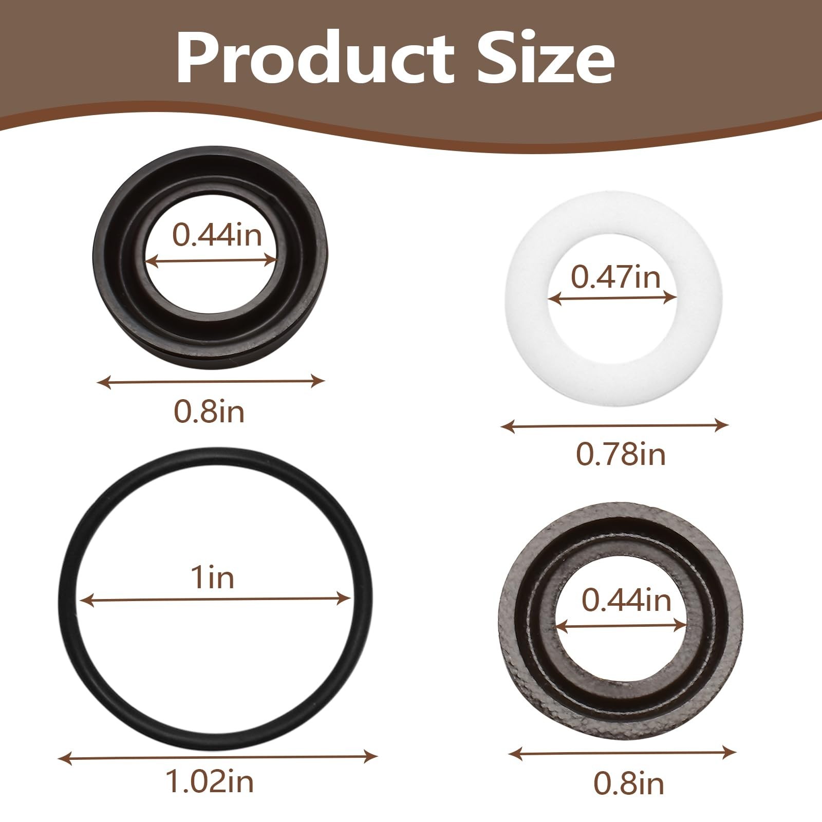 Pressure Washer Pump Seal Kit – Low/High Pressure Compatible with 530001-90037