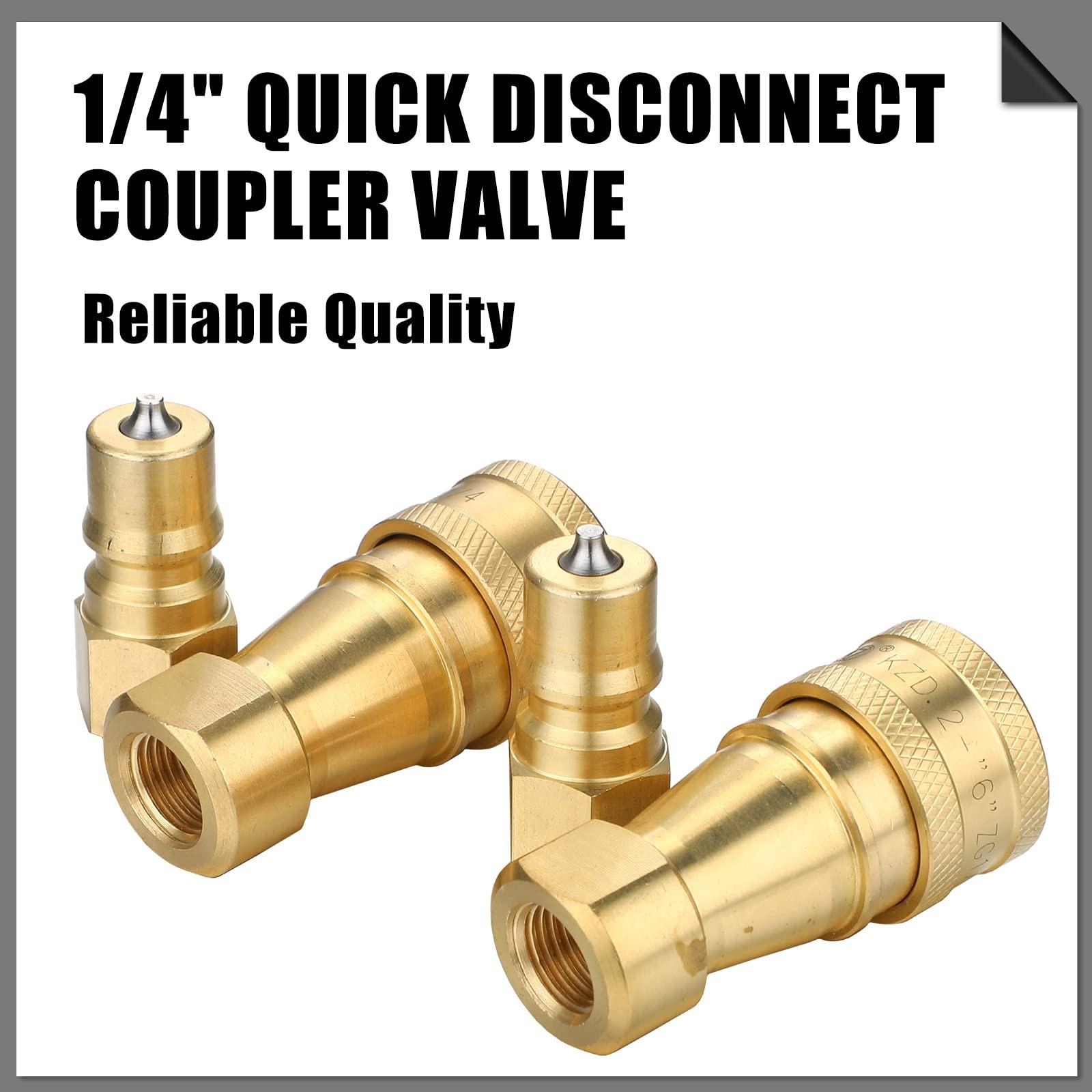 1/4″ Quick Disconnect Coupler Valve 5000-6000 PSI for Carpet Cleaning Wand – 8