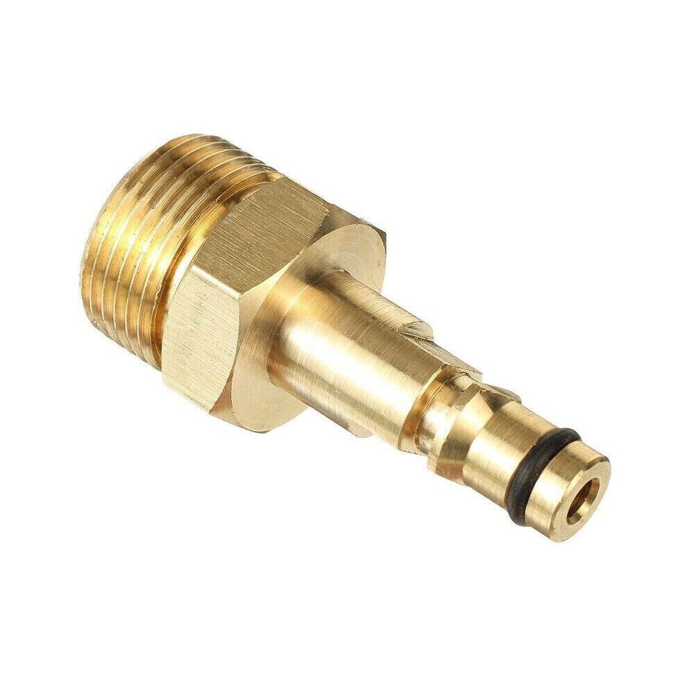 2Pcs M22 14mm Adapter Brass Quick Connect for Karcher Pressure Washer Hose