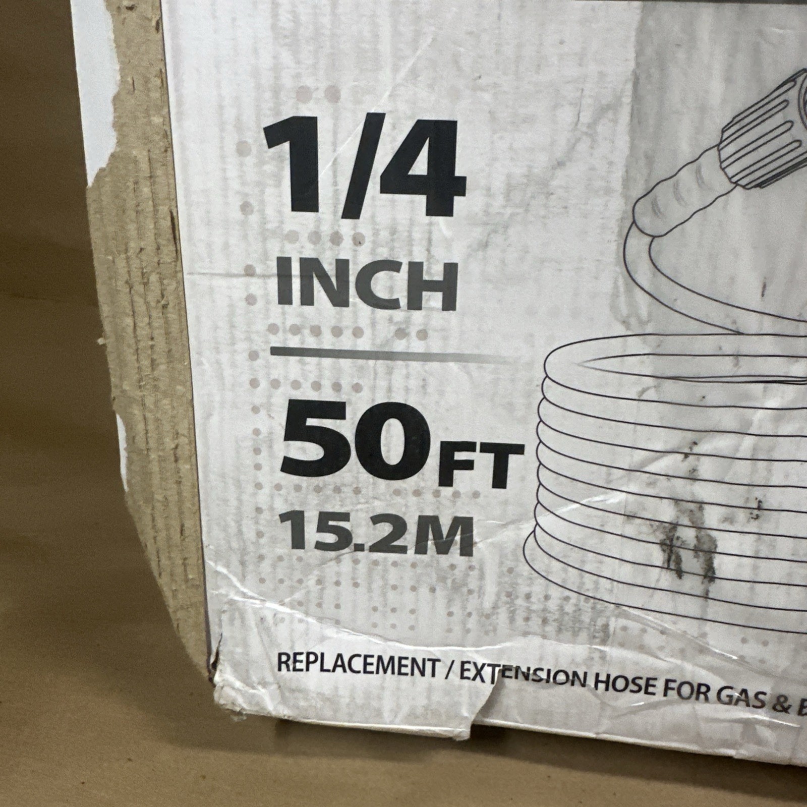 YAMATIC Pressure Washer Hose 3200 PSI 1/4″ M22-14mm Flexible Durable 50 Foot