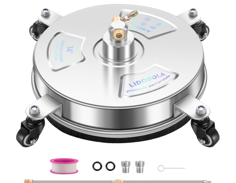 Edou Direct Surface Cleaner with Wheels & Wand +