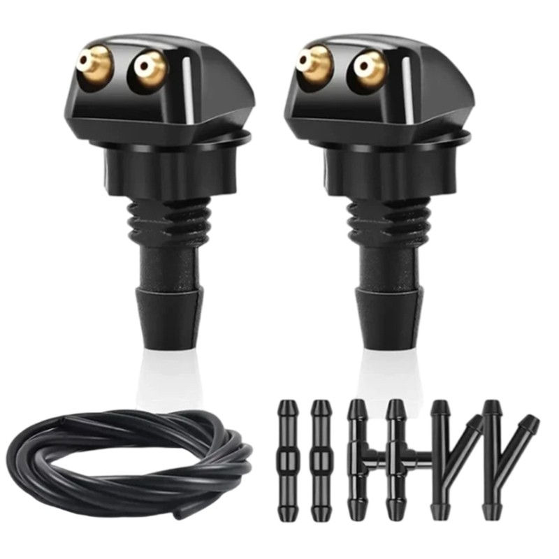 Universally Car Windscreen Washer Wiper Water Spray Nozzles Car Accessories