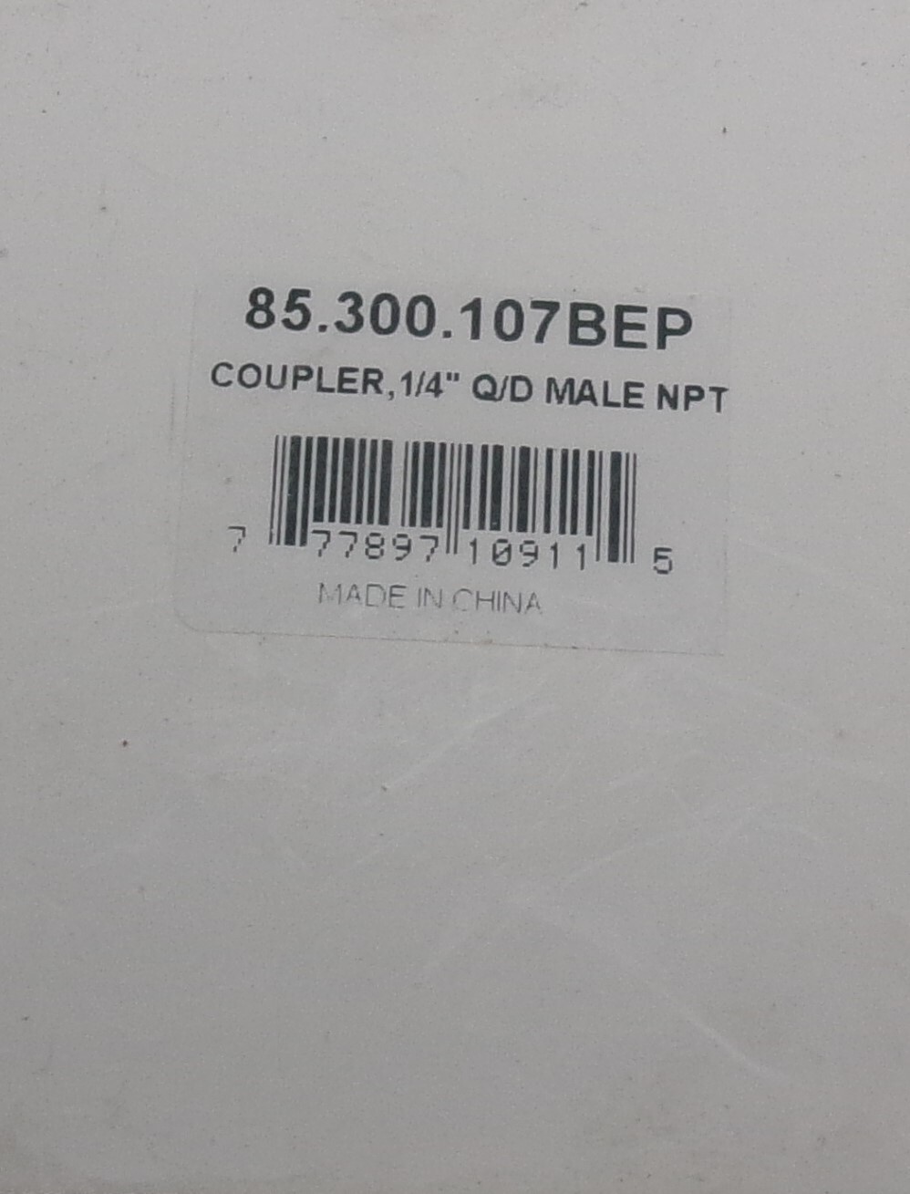 BE Pressure Washer Accessories 85.300.107BEP Coupler 1/4″ Q/D Male NPT #685U