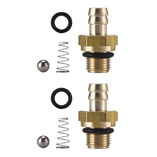Pressure Washer Chemical Injector Set 1/8 BSP Thread Two Pack Brass