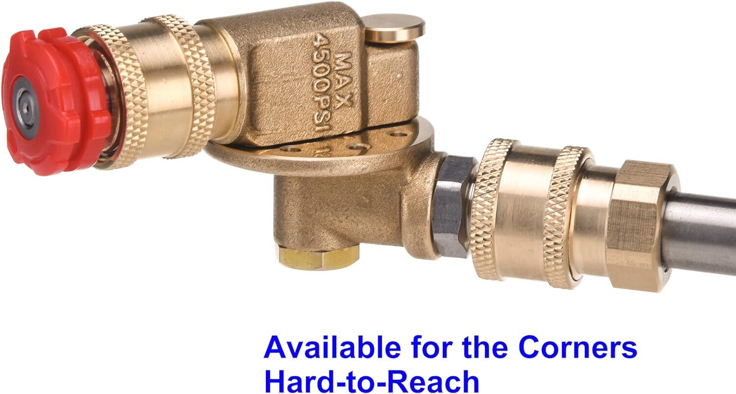 Pressure Washer Pivoting Coupler Kit, 240 Degree Rotation, Pressure Washe