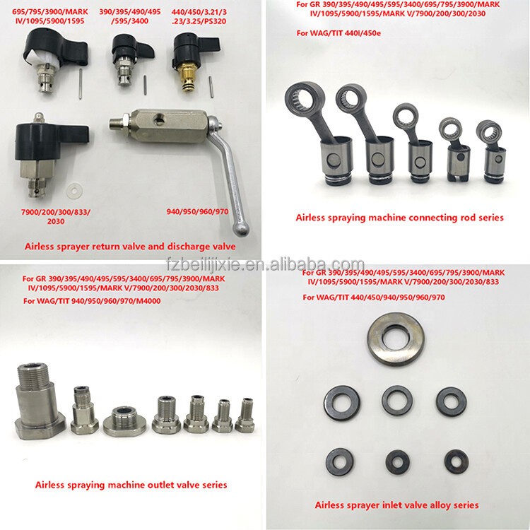 180CC Pneumatic airless sprayer pump Pump body assembly 24B822 for Xtreme X40X70