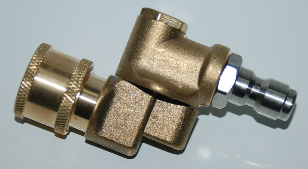 4,500 PSI Pressure Washer 1/4″ Pivoting Quick Connect Coupler Attachment