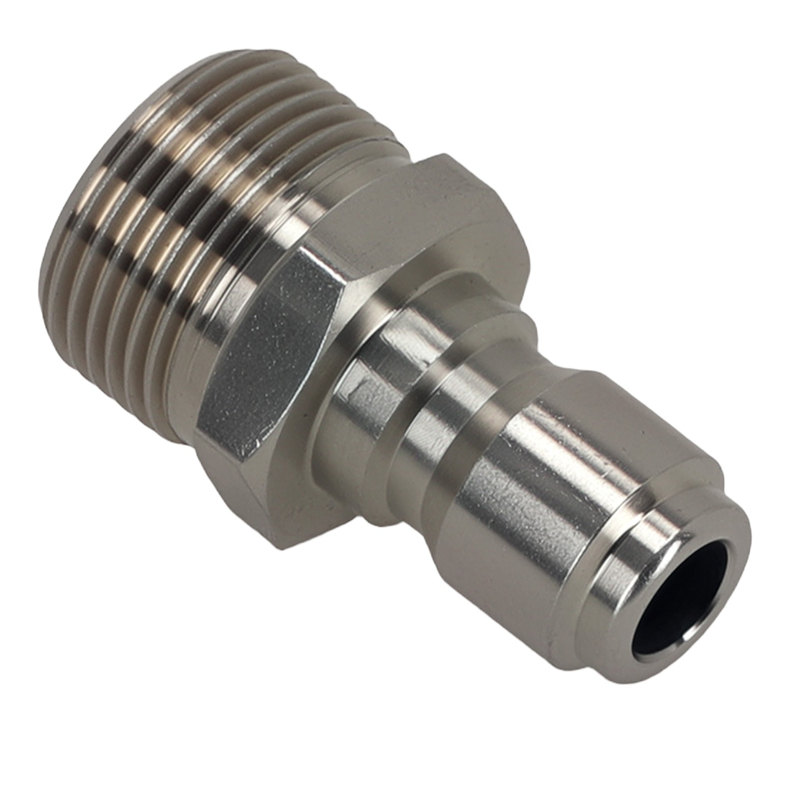 Pressure Washer Adapter M22 14mm Female to 3/8″ Male Quick Connect Brass 2pc