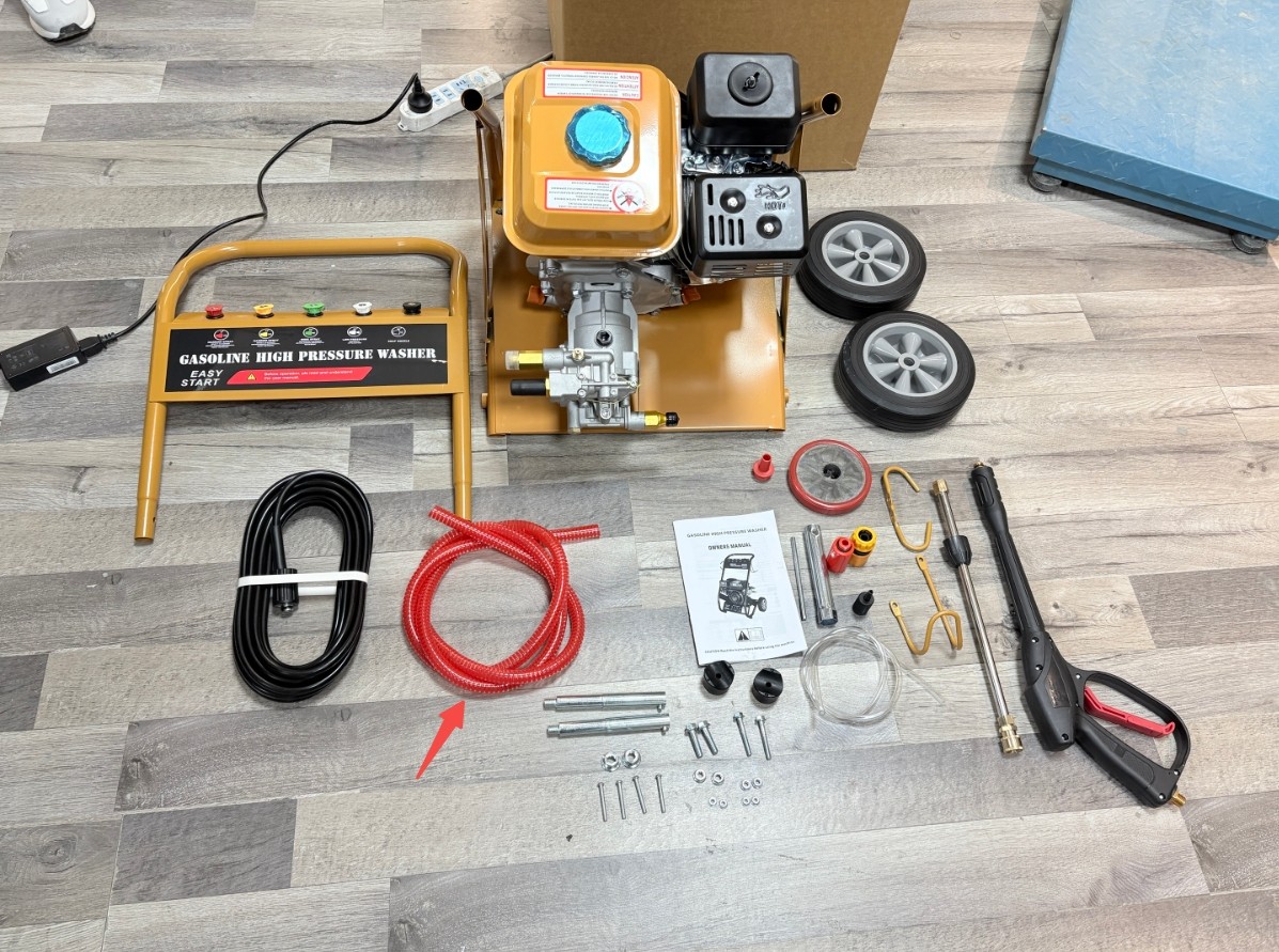 Gas Pressure Washer 3950 PSI 2.6 GPM 6.5HP Gas Power Washer with 5 Nozzle Set