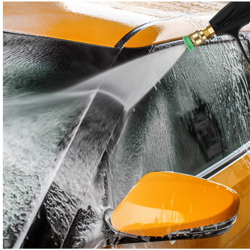 3000 PSI High Pressure Washer Gun Car Wash Foam Spray Short Wand /Nozzle Tips