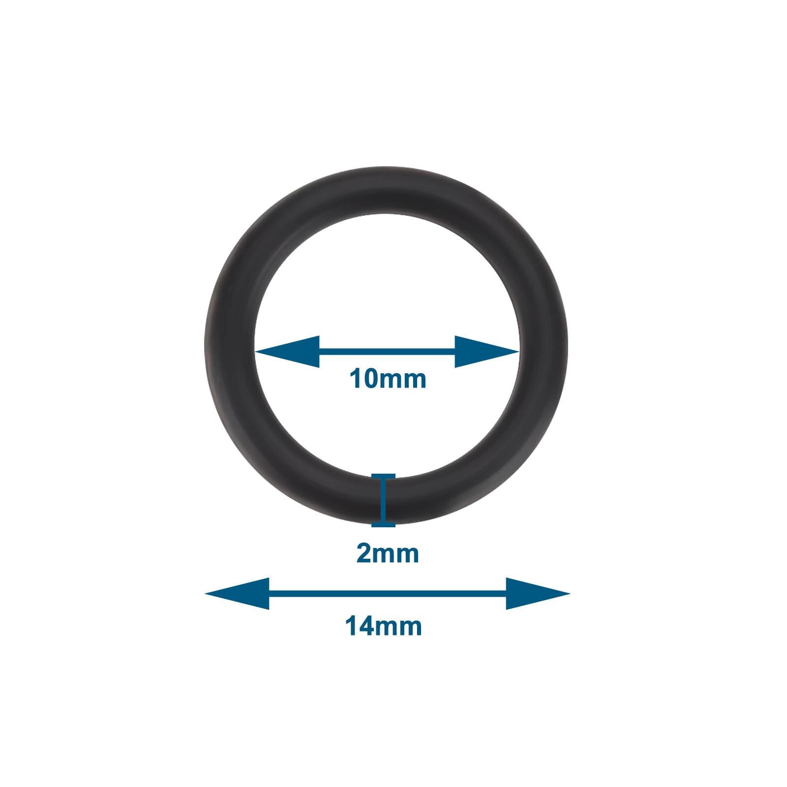 10 PCS Lance Hose Nozzle ORing Seal OD 14mm 2mm Fits Karcher 2.880990.0