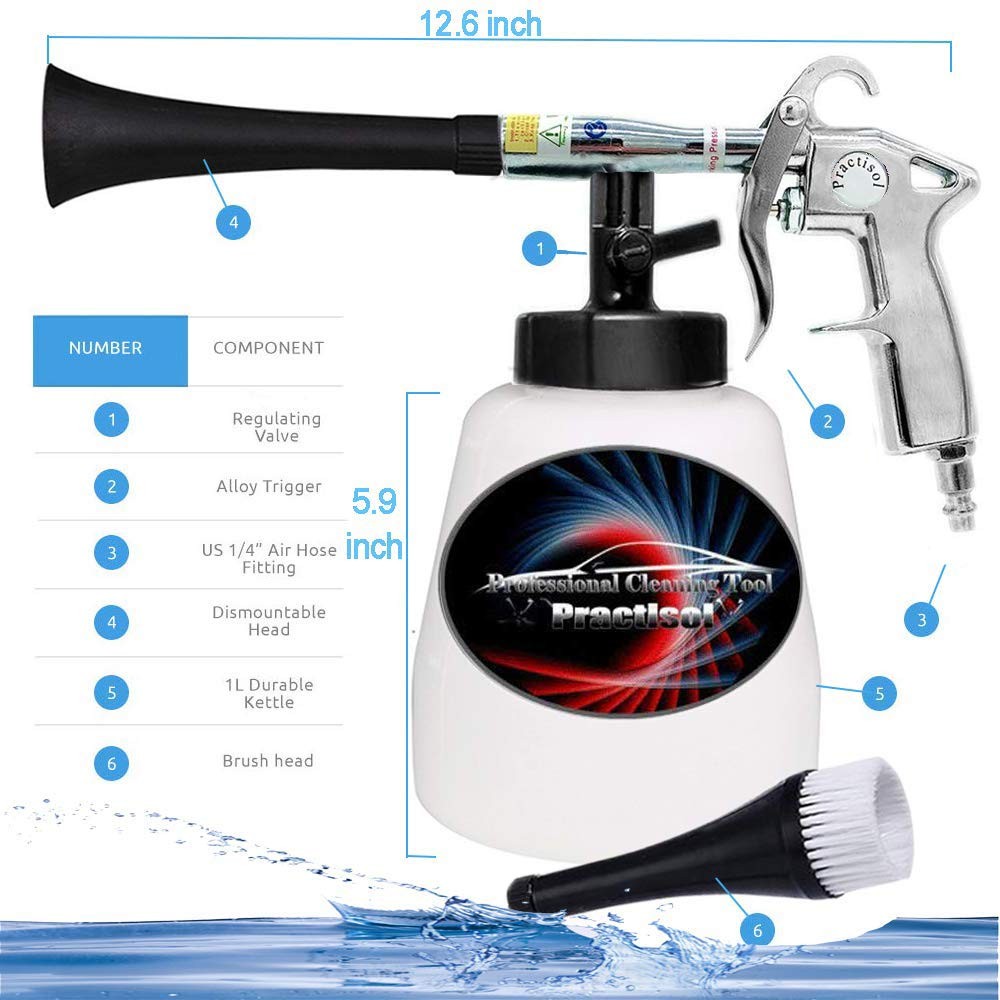 Practisol Car Interior Cleaner Auto Detail Tools US M Style Plug