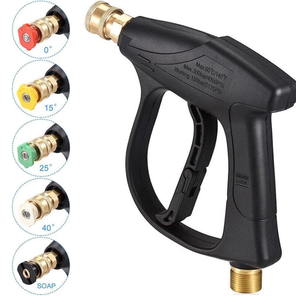 Snow Foam Lance Car Pressure Washer Gun Soap Cannon 1/4″ Spray Jet Bottle Kit US