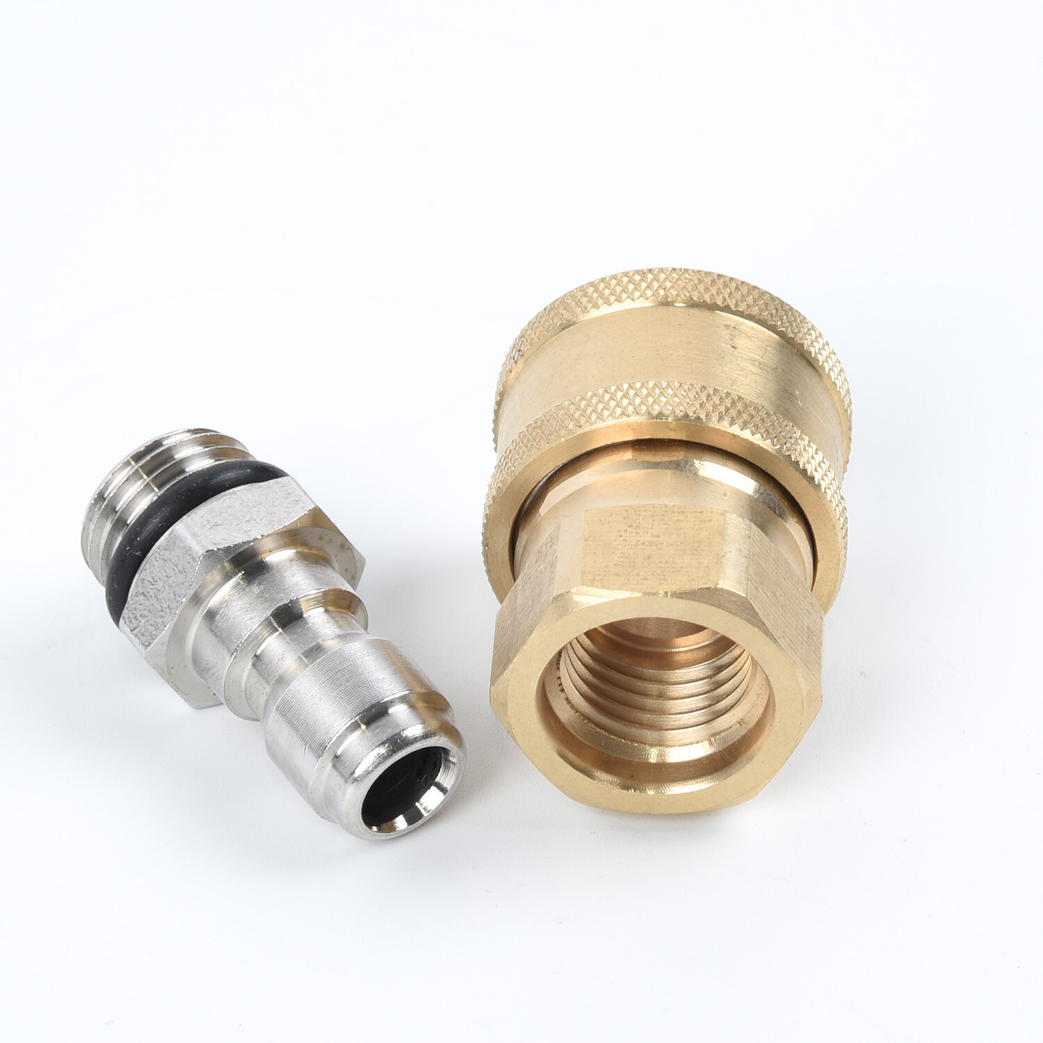 Pressure Washer, Quick Release 1/4 Inch Male M22/14 Female Brass Connector