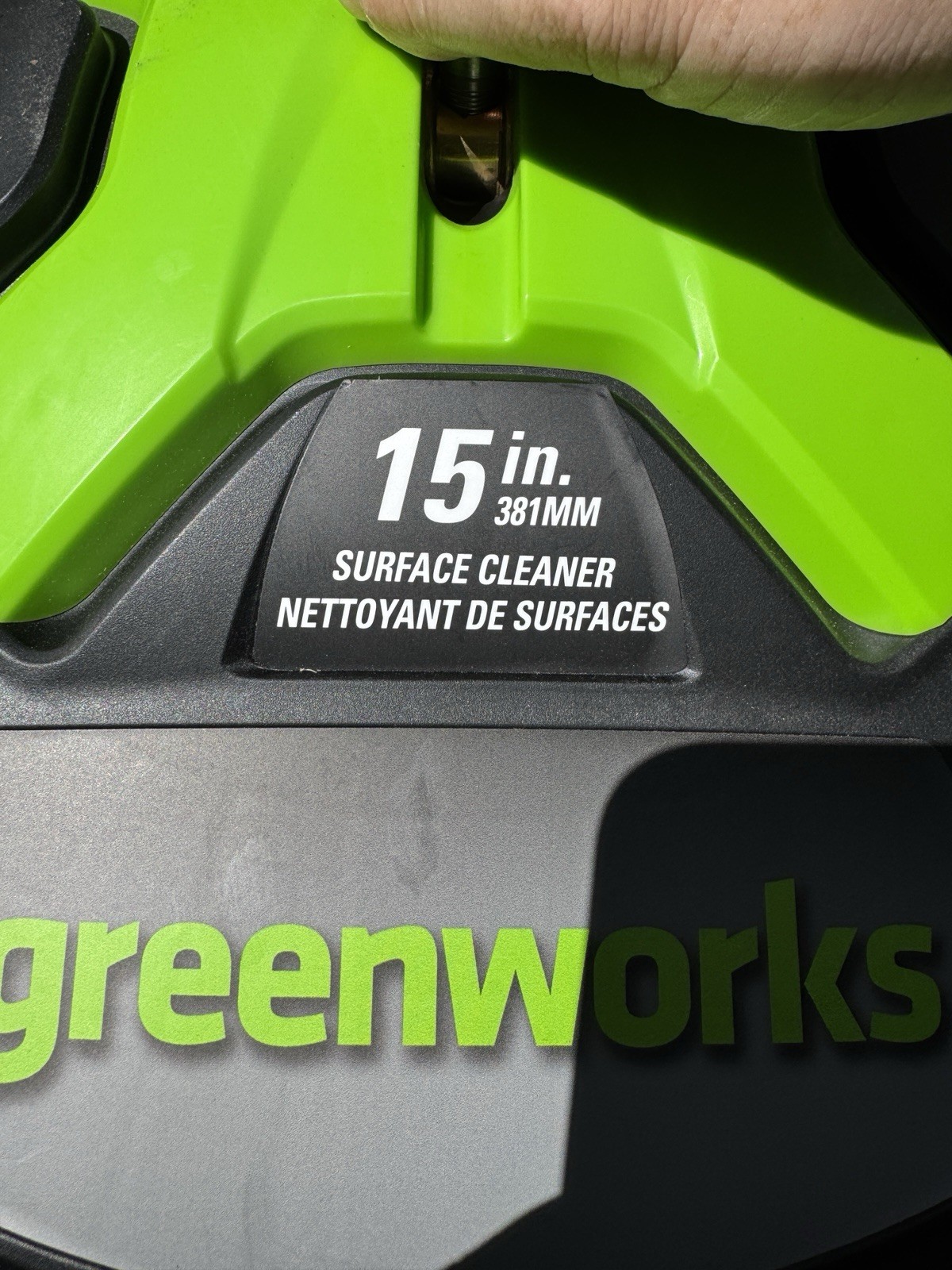 Greenworks 15″ Pressure Washer Surface Only
