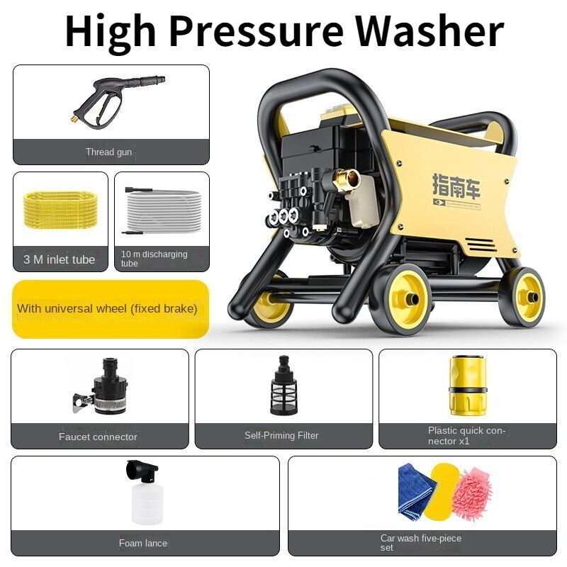 Portable Household High Pressure Cleaner Water Pump Cleaning Car Washer New
