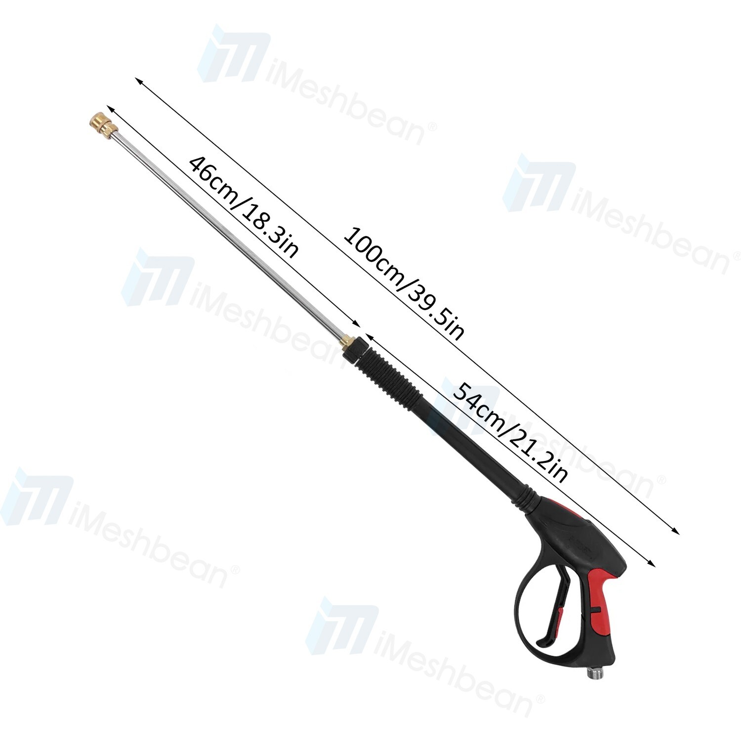 Pressure Washer Water Gun M22-14mm Connect w/ 5 Nozzle Car Wash Spray Wand Lance
