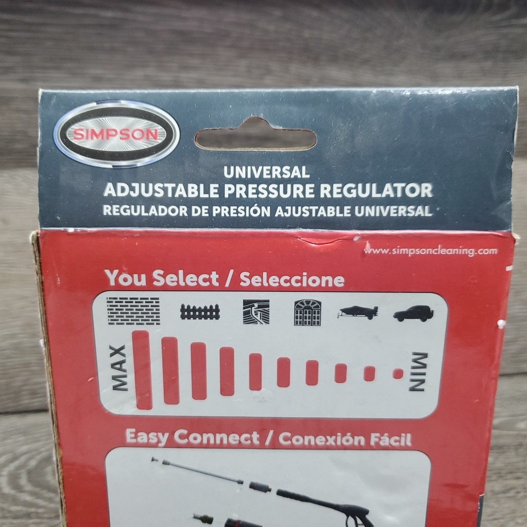 Simpson Dial-N-Wash Adjustable Pressure Washer Regulator Hose Attachment 4500PSI