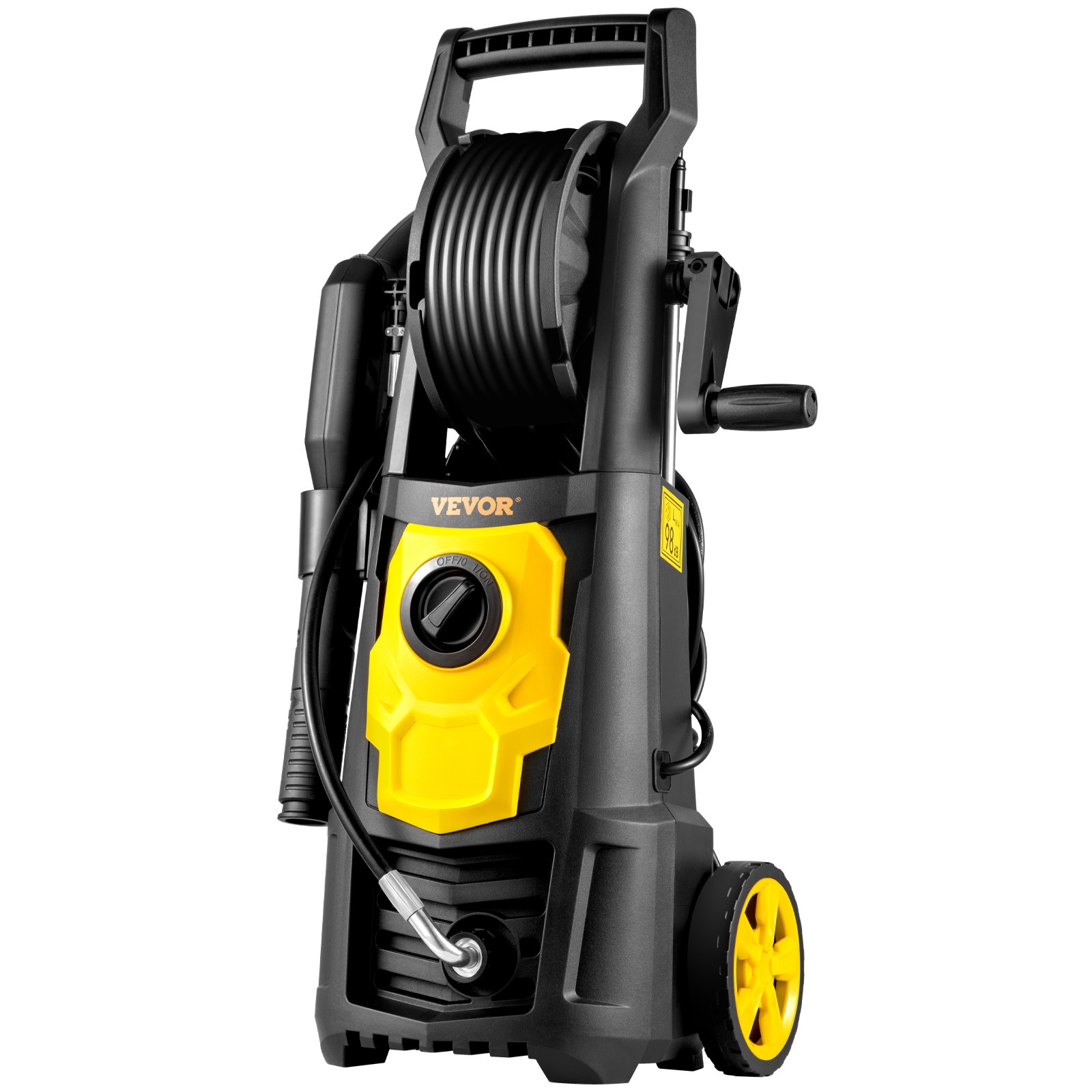 VEVOR Electric Pressure Washer High Pressure Washer 2000PSI 1.76GPM w/ Hose Reel