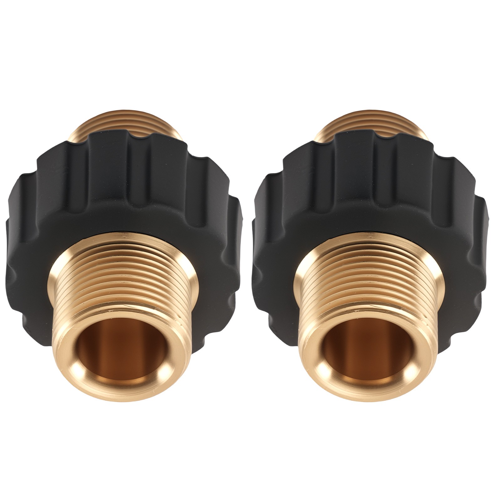 Brass Pressure Washer Fitting M22 14mm Male Thread Hose Adapter 2PCS