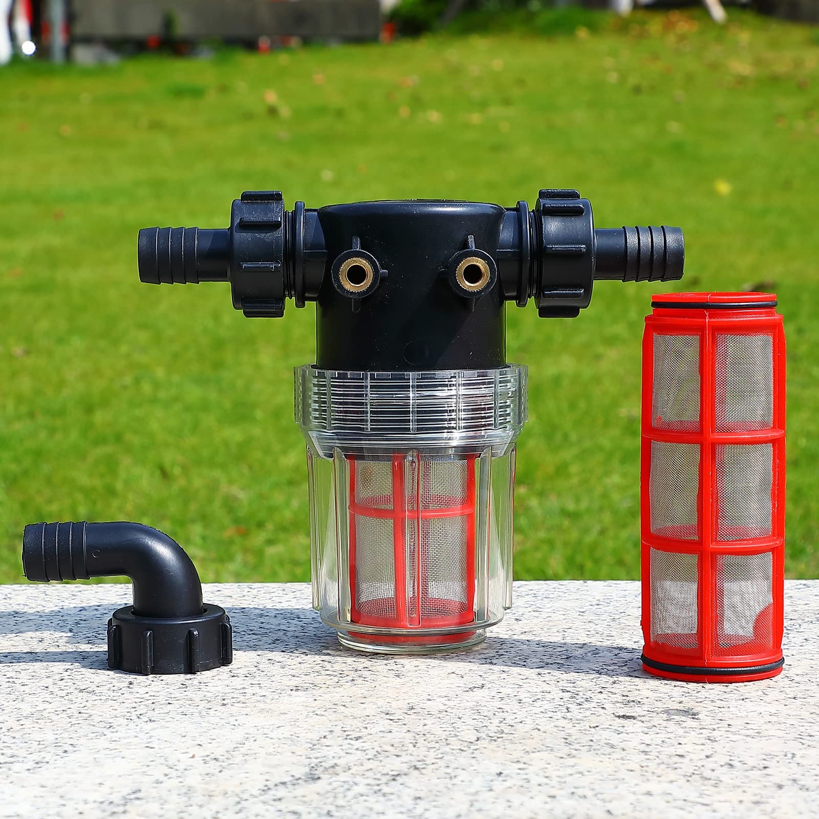 3/4”1/2”hose barb filter, sedimentation filter accessories for inlet water …