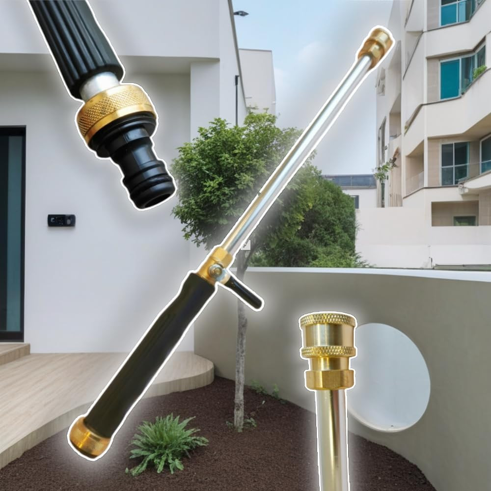 Upgraded Pressure Washer Wand, Brass Water Jet Nozzle for Garden Hose, Hydro Hos