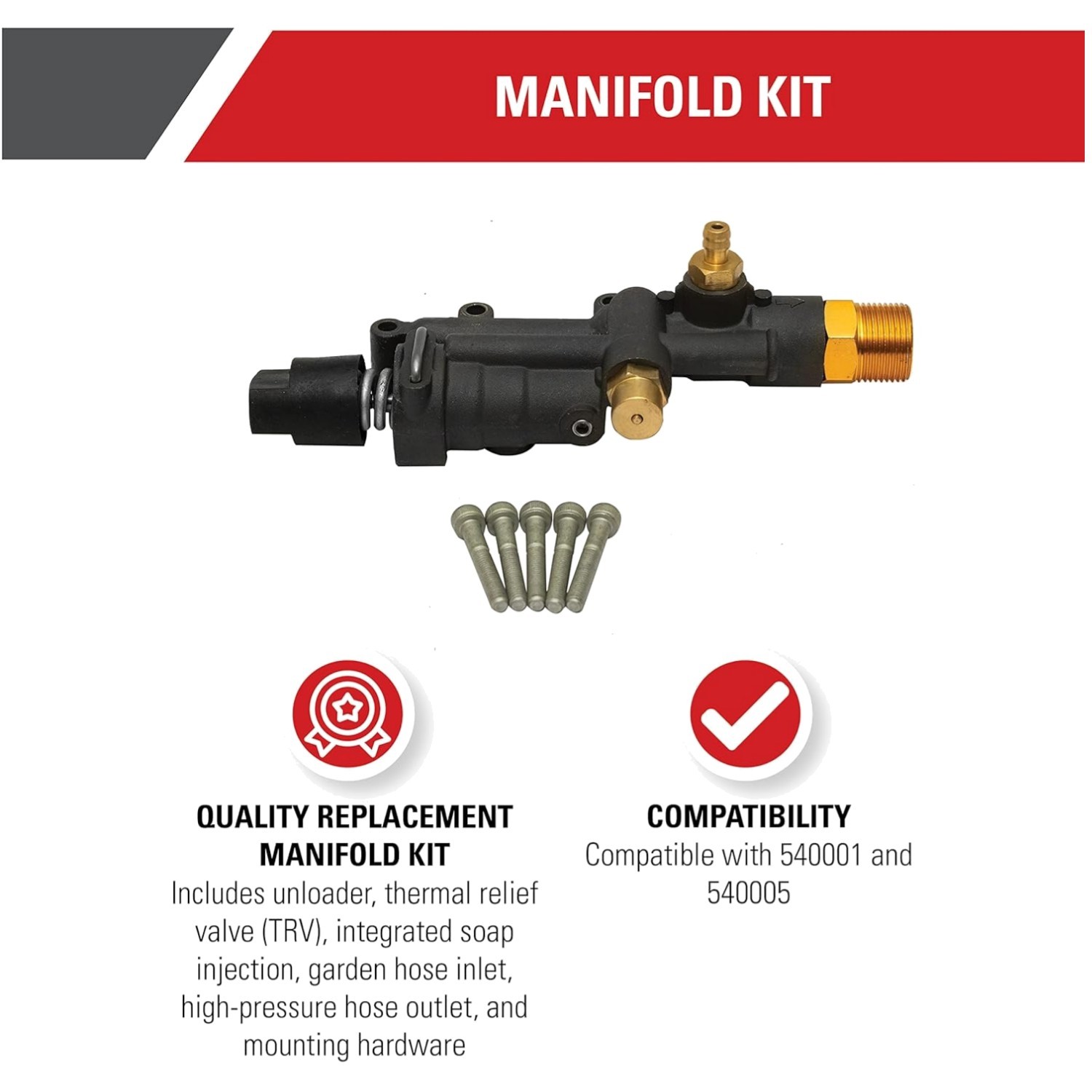 Genuine Manifold Replacement for AAA Pressure Washer