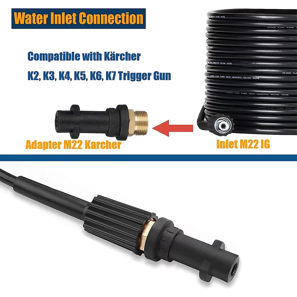 High Pressure Pipe Cleaning Hose Drain Cleaner Pipe for Karcher K2K7/HD/HDS Univ