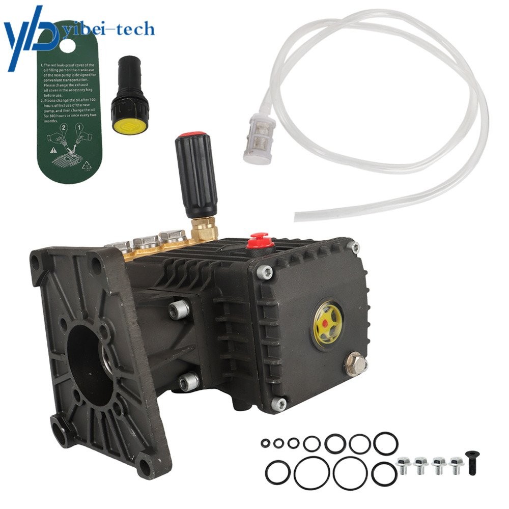Pressure Washer Pump 1-in Shaft 3000 psi at 4 US gpm, 9 hp at 3400 rpm