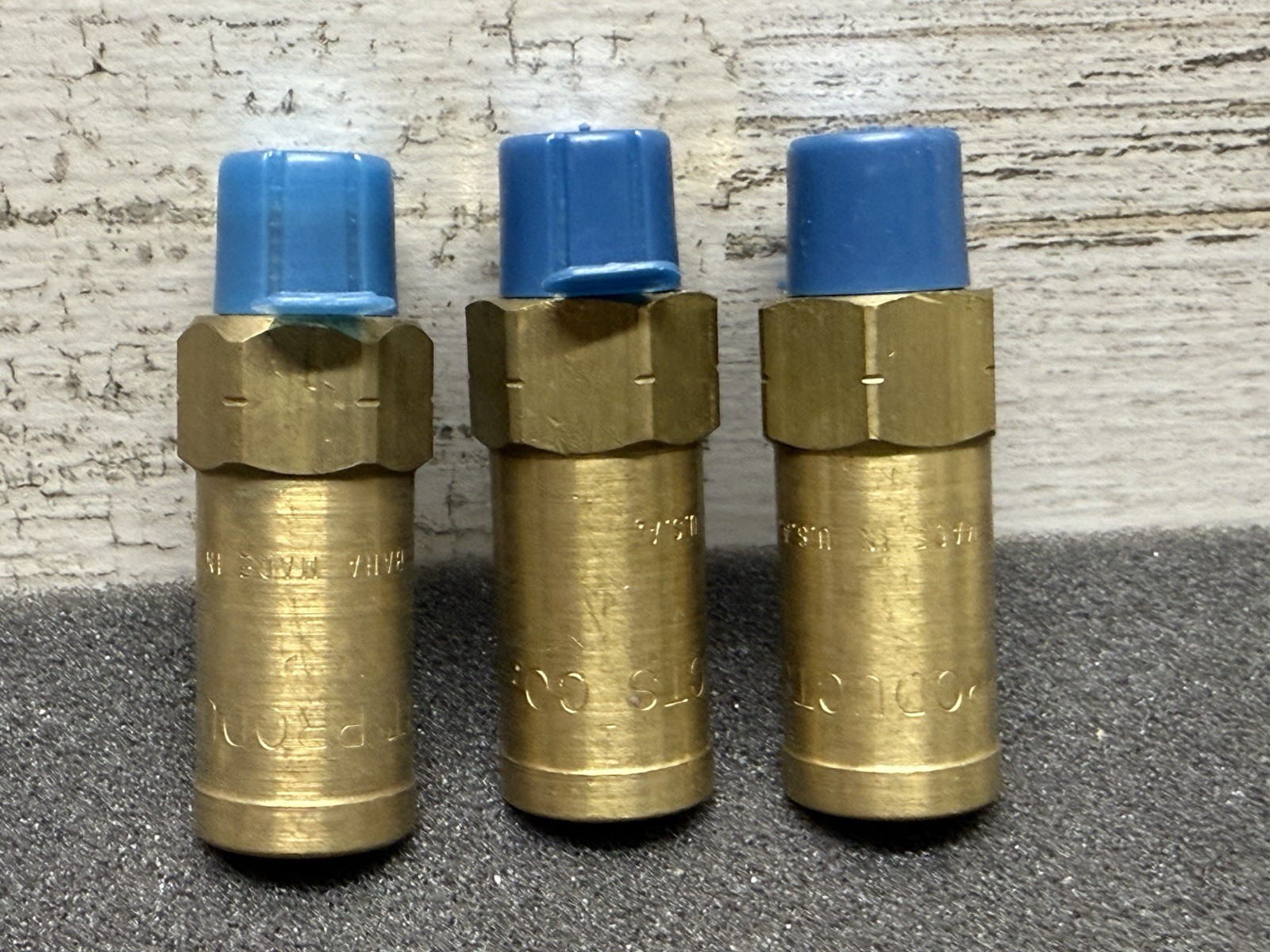 Lot of 3 Giant Pump Pop Off Valve 3600psi 1/4 Brass Pressure Relief, 81-22565