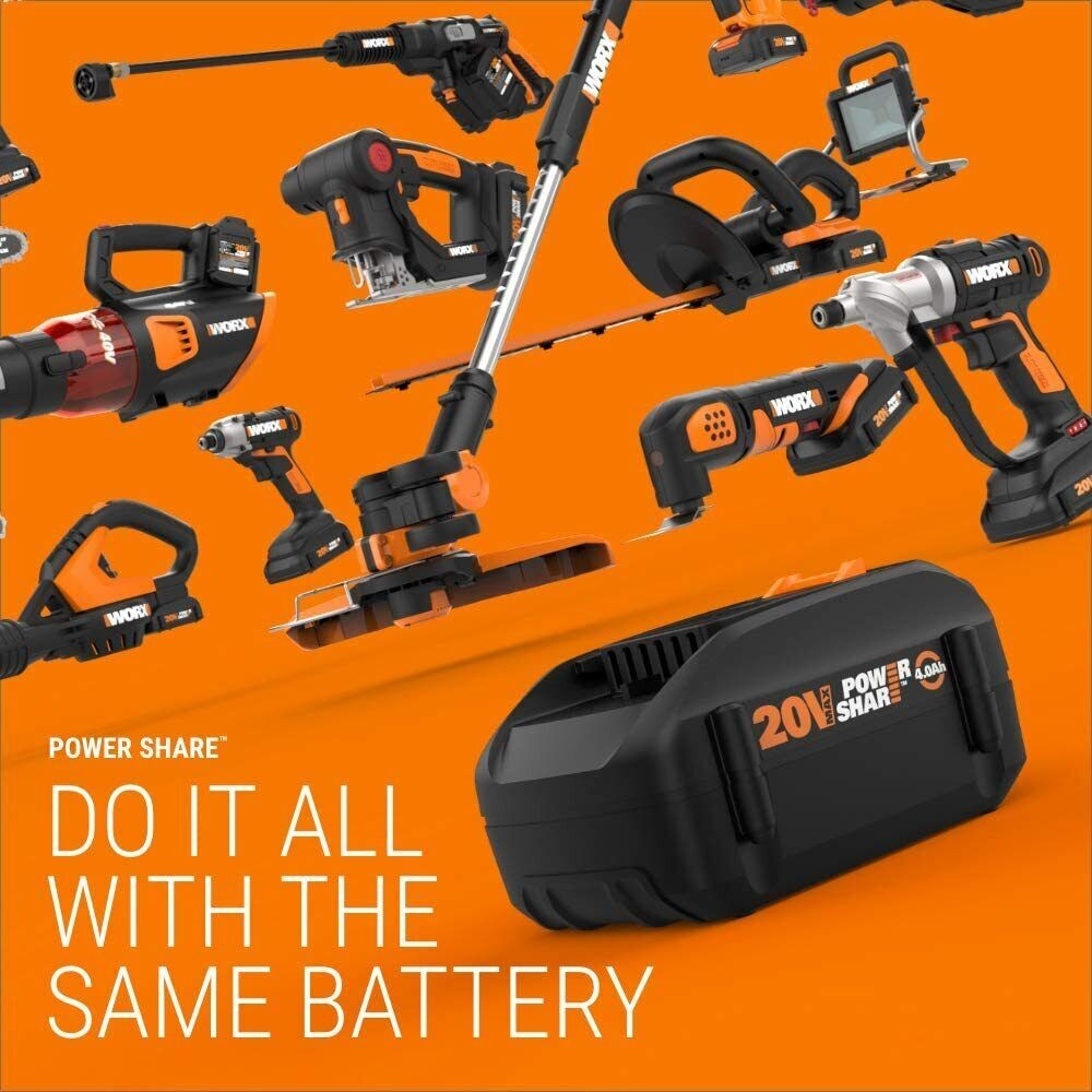 WG620.1 Worx 20V Max Lithium Hydroshot Cordless Portable Power Cleaner Kit CR