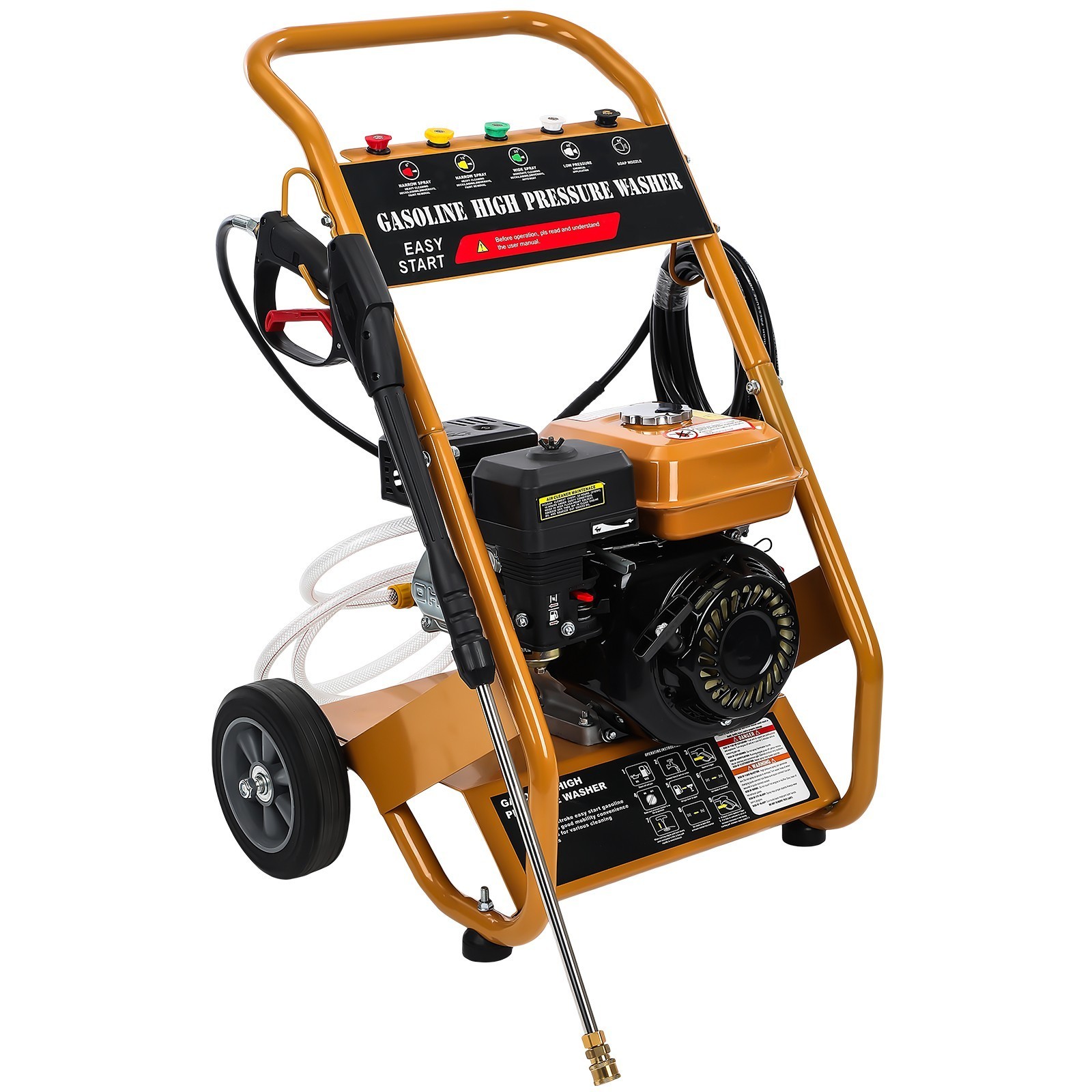Gas Pressure Washer Gas Powered Washer 4-Stroke 6.5HP Quick Connect 3950 PSI