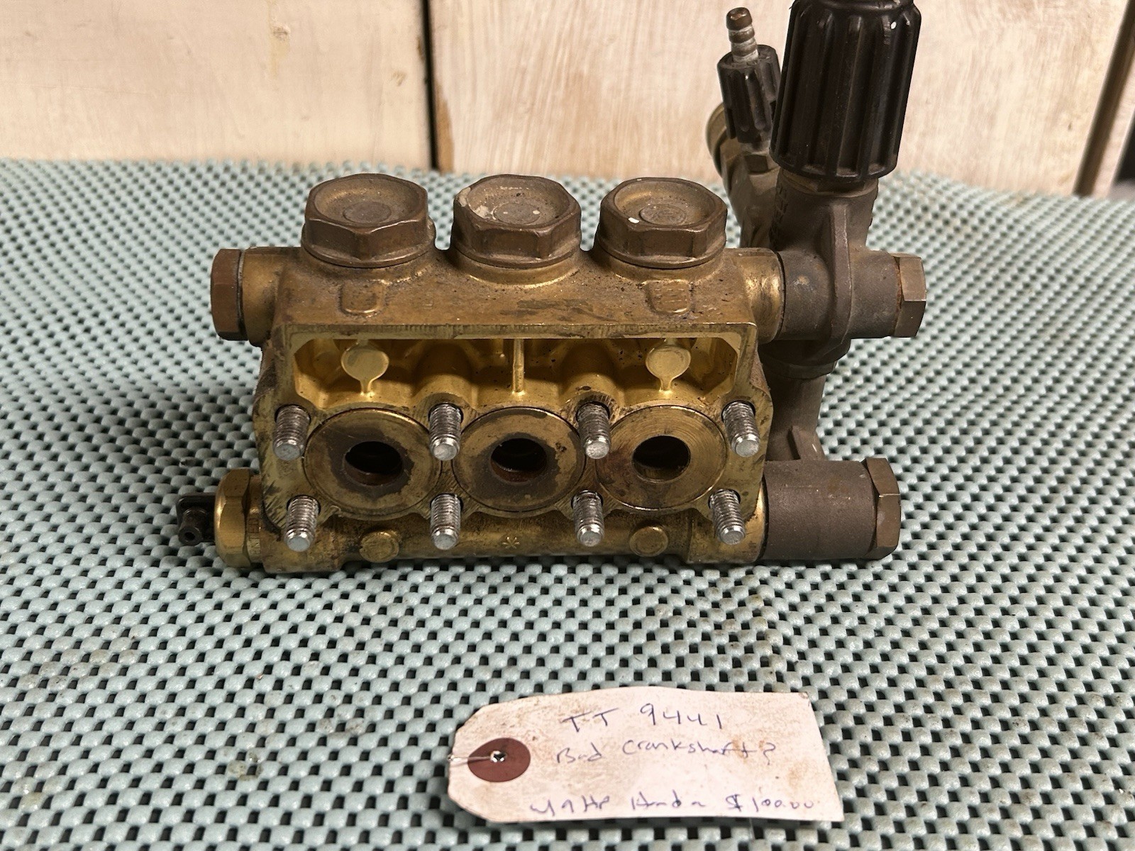 General Pump TT9441, 2500 PSI 4.4 GPM Pressure Washer Pump Brass Head