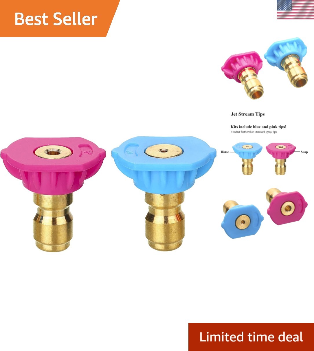 Durable Quick-Connect Nozzle Kit for Pressure Washing – 4000 PSI Excellence