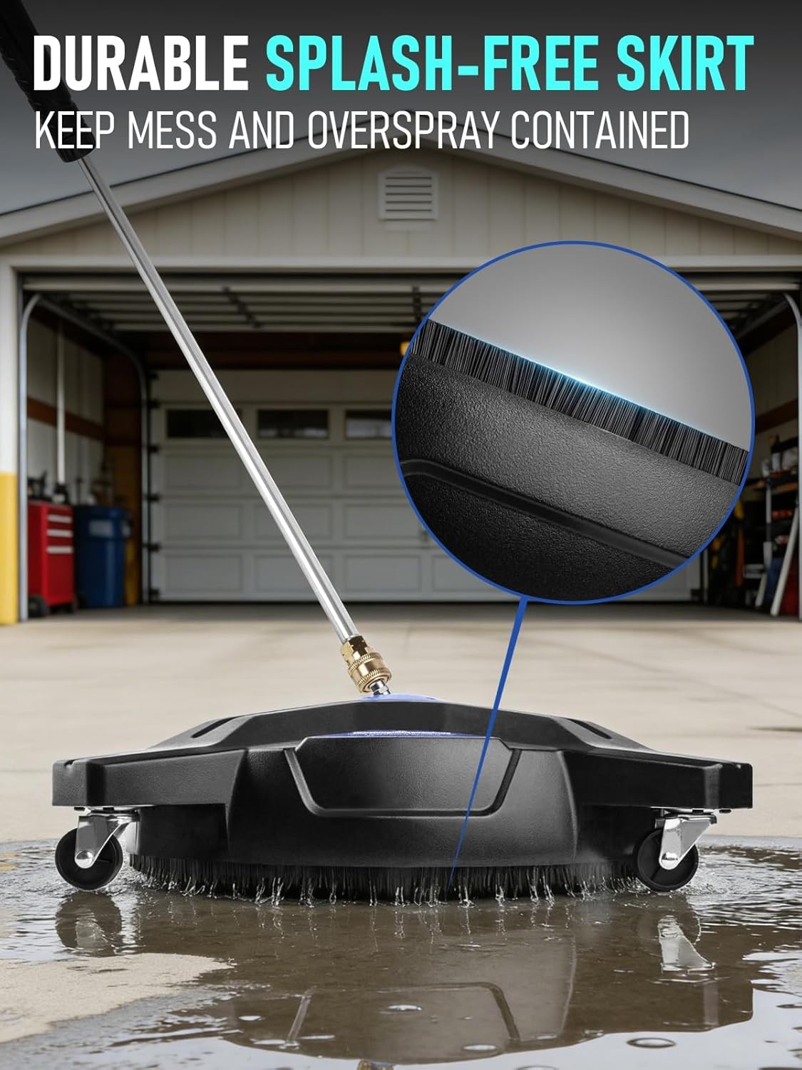 16.5” Pressure Washer Surface Cleaner Large Lightweight Driveway Pressure Washer