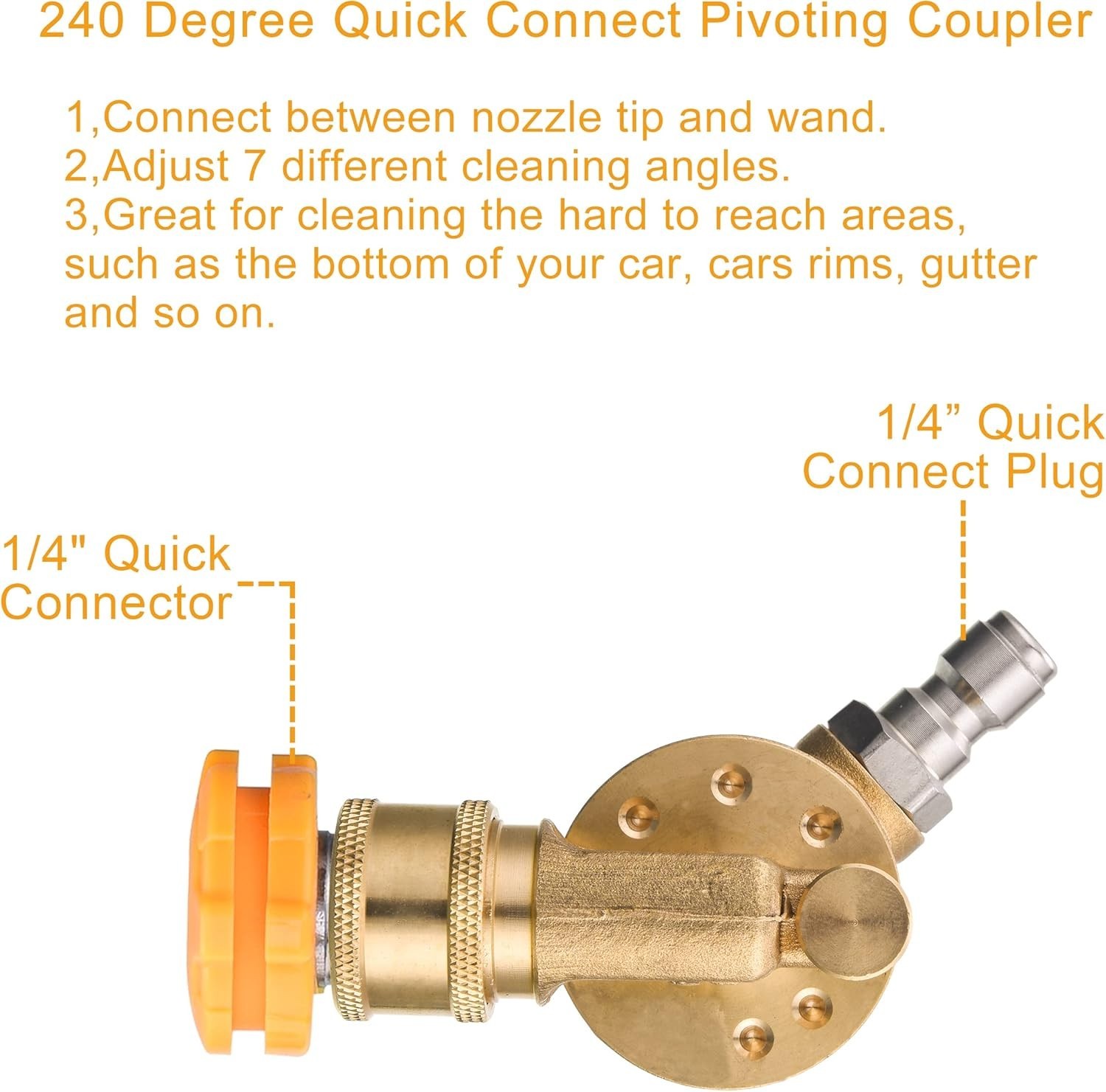 Quick Connect Gutter Cleaner 7 Angles