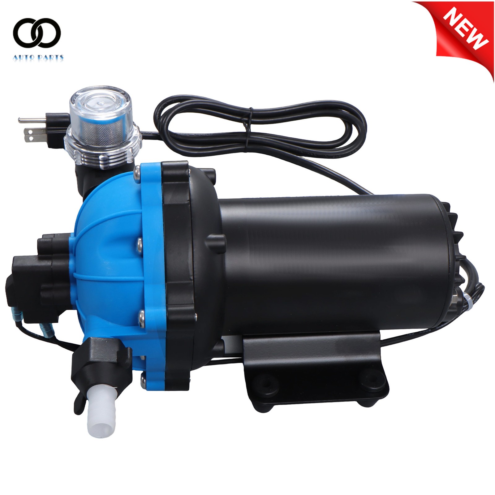 Water Diaphragm Pump 5-chamber 6GPM 80PSI 110V AC Self Priming RV Water Pump