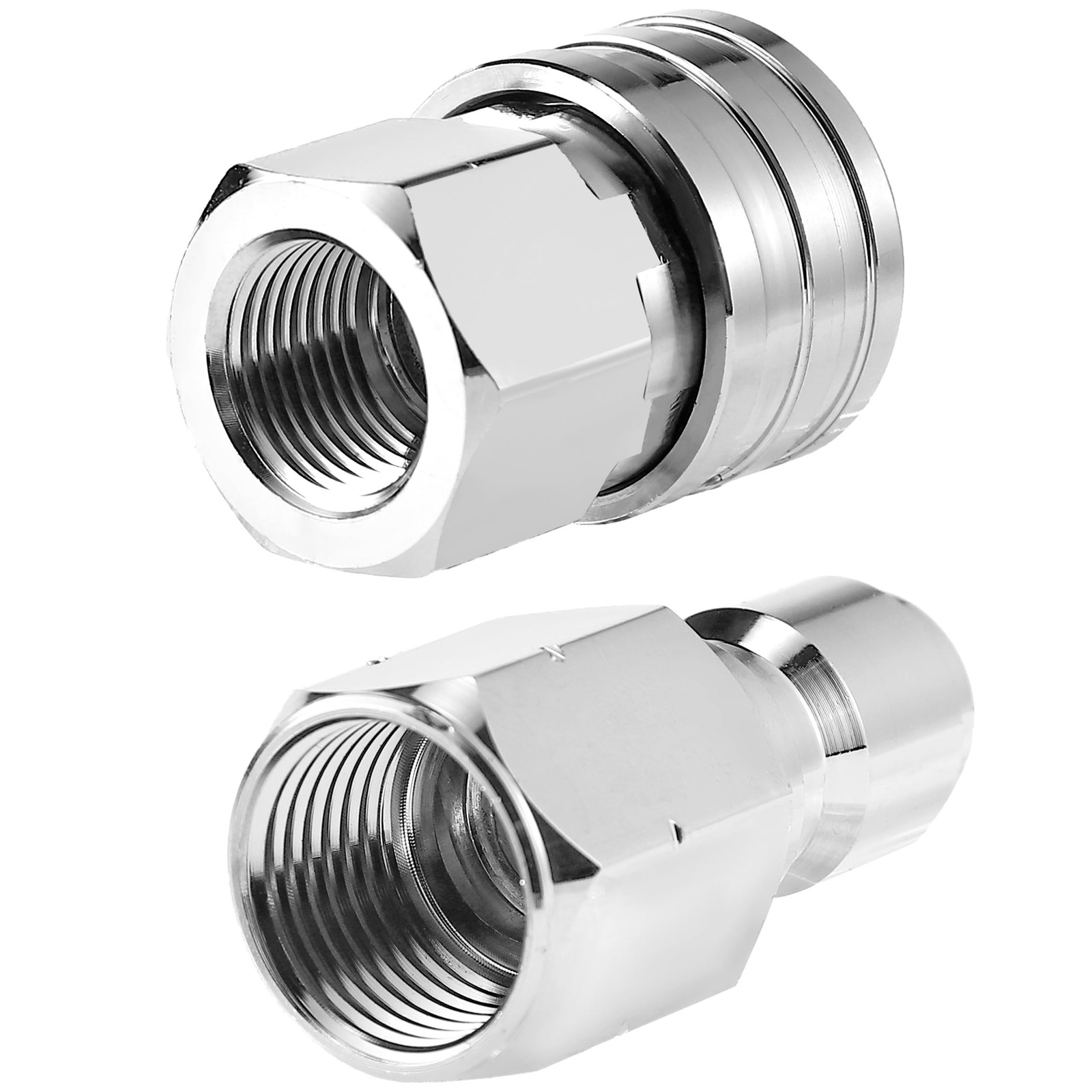 2 PRESSURE WASHER ADAPTER 3/8 INCH QUICK CONNECT STAINLESS STEEL 5000 PSI KIT