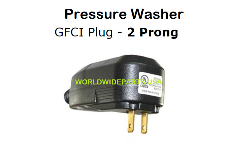 OAONAN GFCI Replacement AC Plug Assembly 2-Prongs with protected reset circuit