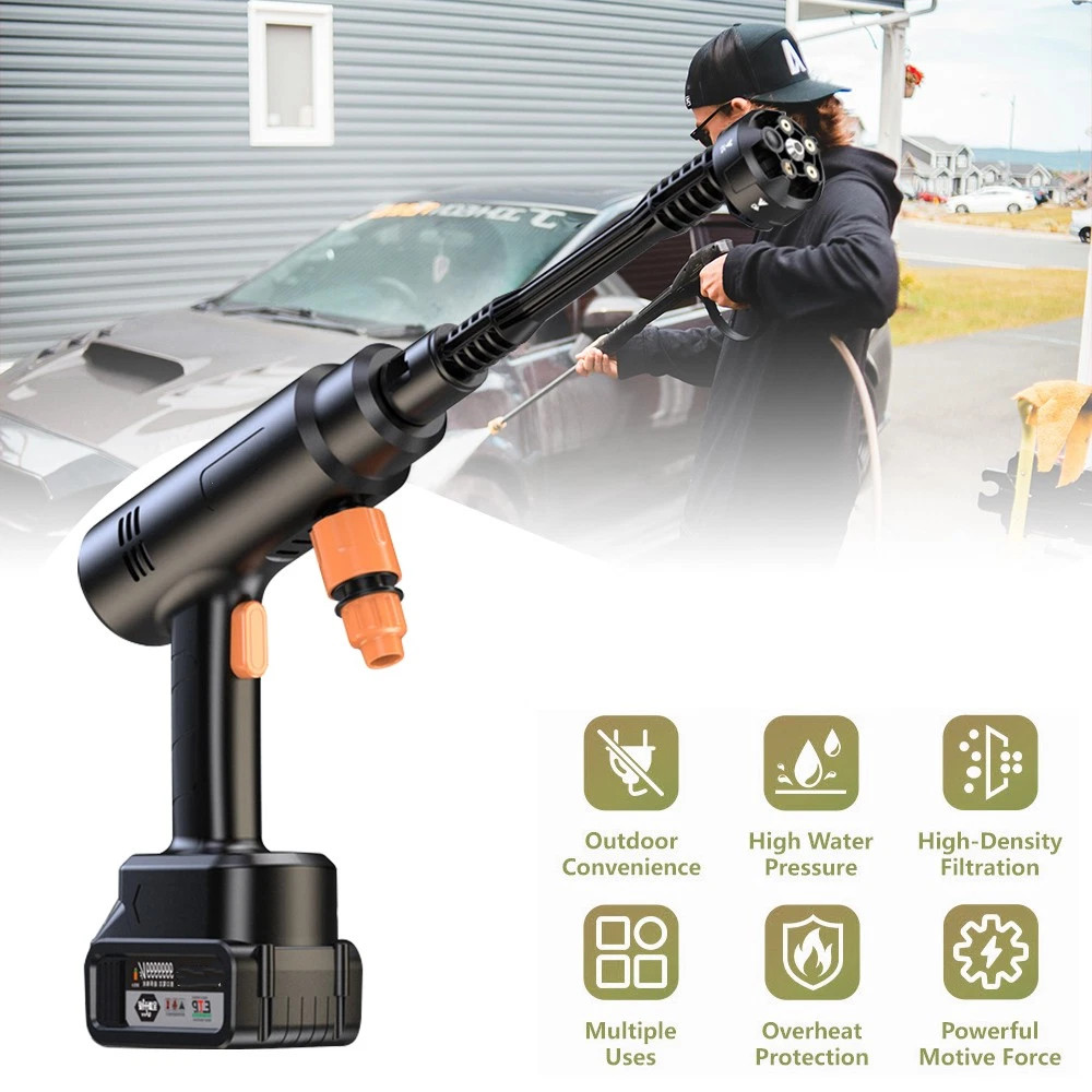 High Pressure Power Washer Water Spray Gun Nozzle Wand Attachment Garden Hose